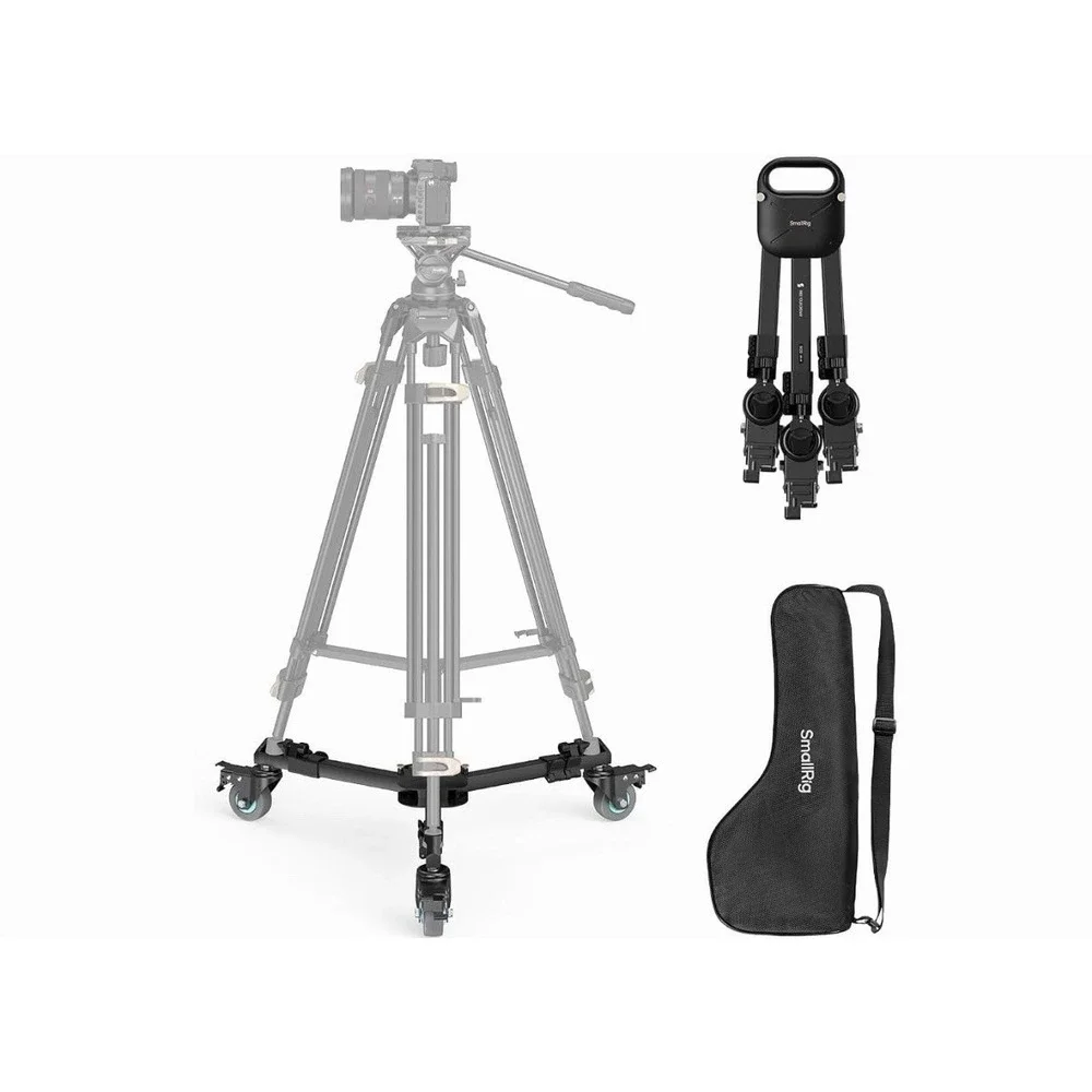 SmallRig Quick-Lock Photography Heavy Duty Tripod Dolly with 3